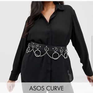 Asos Curve Plus Size O ring Waist Belt